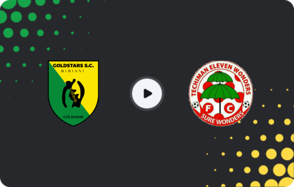 Where to watch Bibiani Gold Stars — Eleven Wonders, Premier League, 23.05.2026