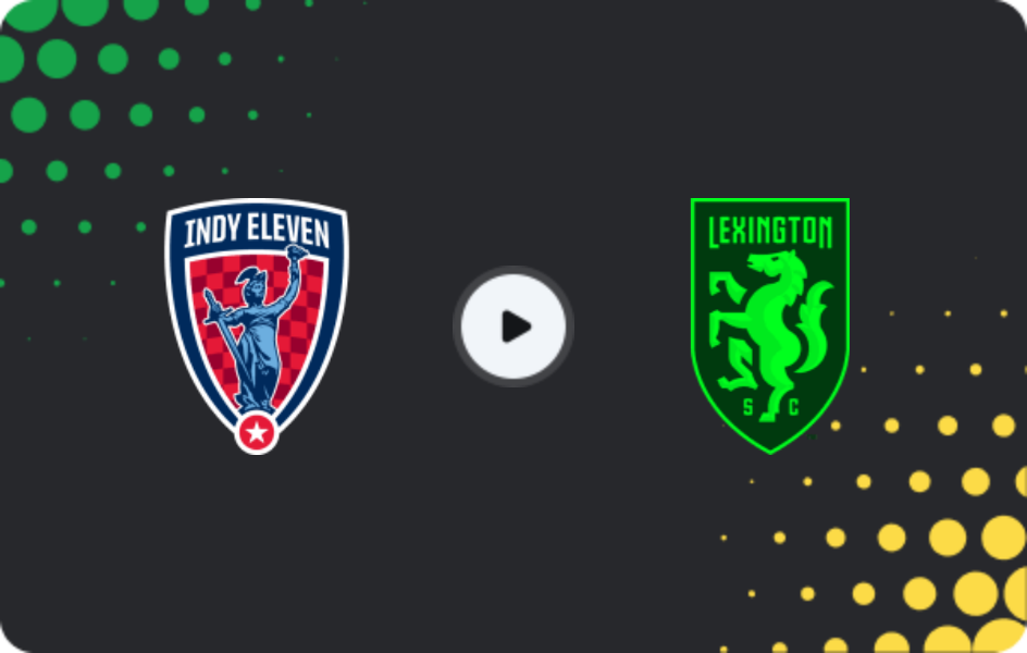 Where to watch Indy Eleven — Lexington, USL Championship, 23.05.2026