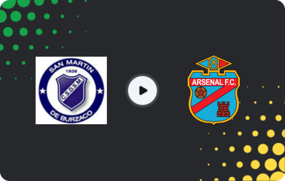 Where to watch San Martín Burzaco — Arsenal Sarandi, Primera B Metropolitana, 30.05.2026
