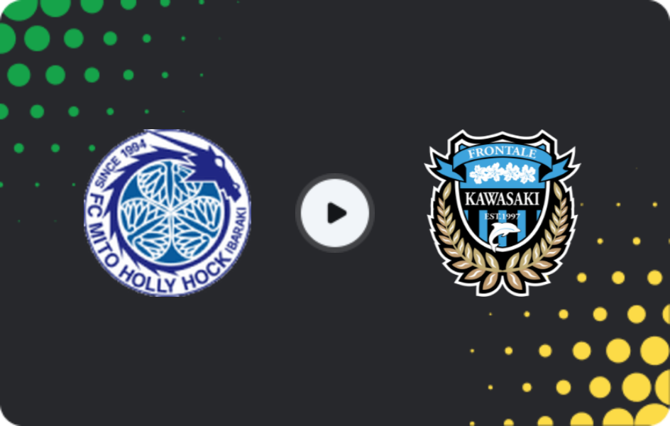 Where to watch Mito Hollyhock — Kawasaki Frontale, J1 League, 24.05.2026