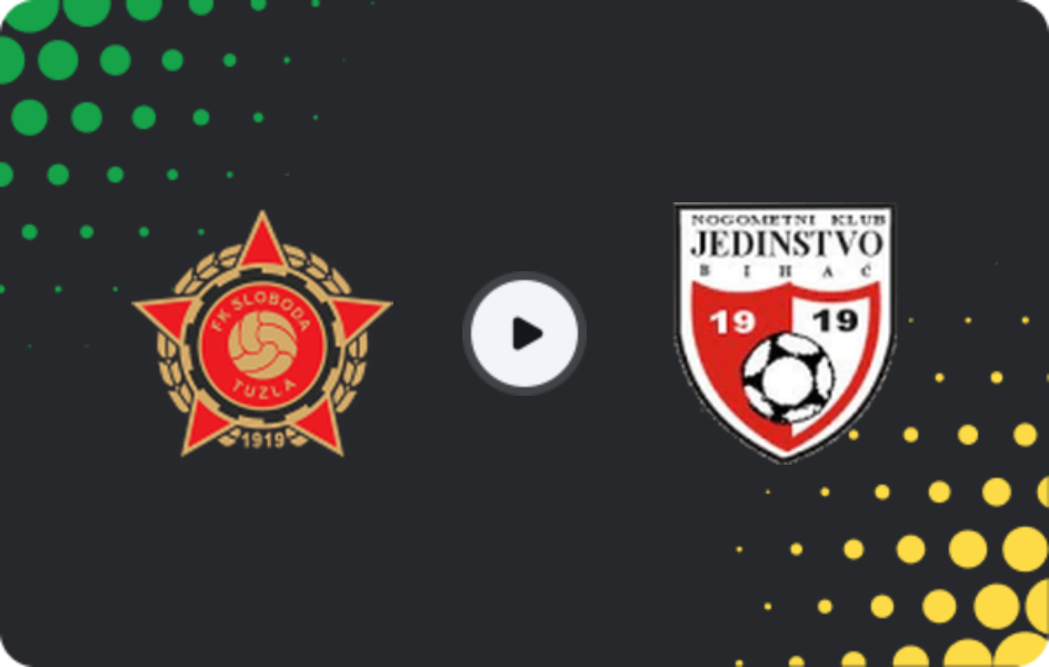 Where to watch Sloboda Tuzla — Jedinstvo Bihać, 1st League - FBiH, 24.05.2026