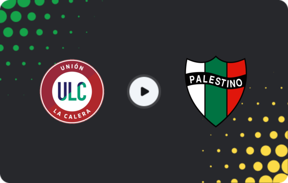 Where to watch Union La Calera — Palestino, Primera División, 24.05.2026