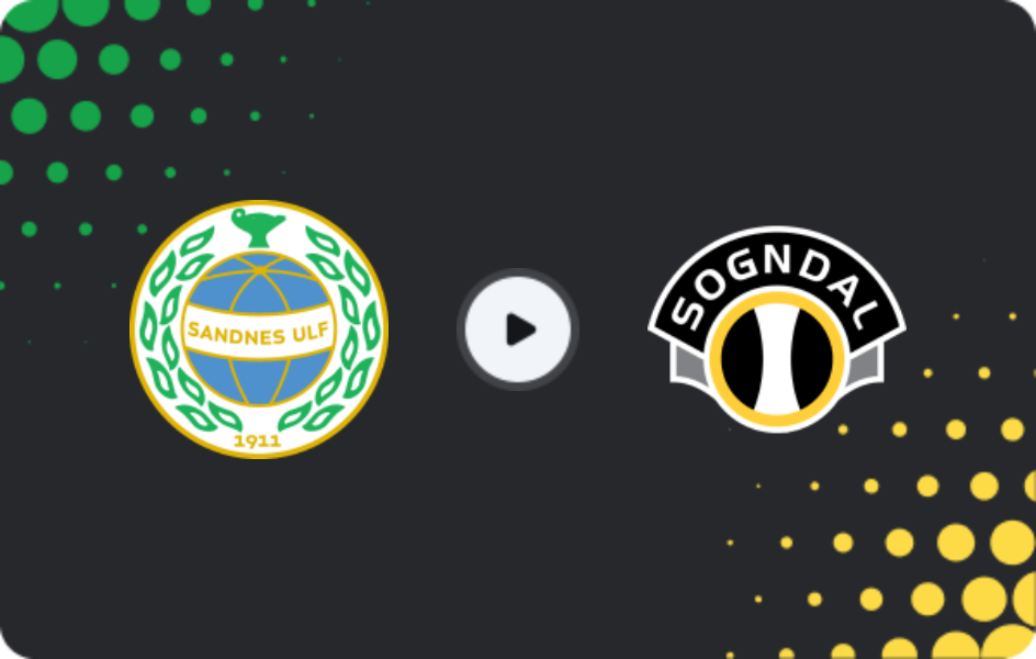Where to watch Sandnes ULF — Sogndal, 1. Division, 25.05.2026