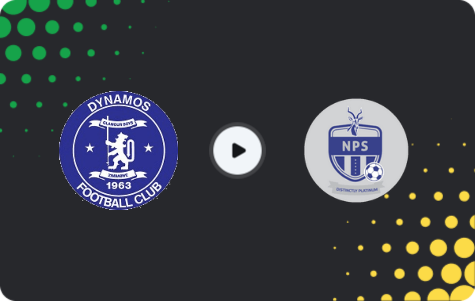 Where to watch Dynamos — Ngezi Platinum, Premier Soccer League, 27.05.2026