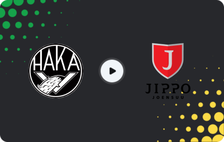 Where to watch Haka — JIPPO, Ykkösliiga, 29.05.2026