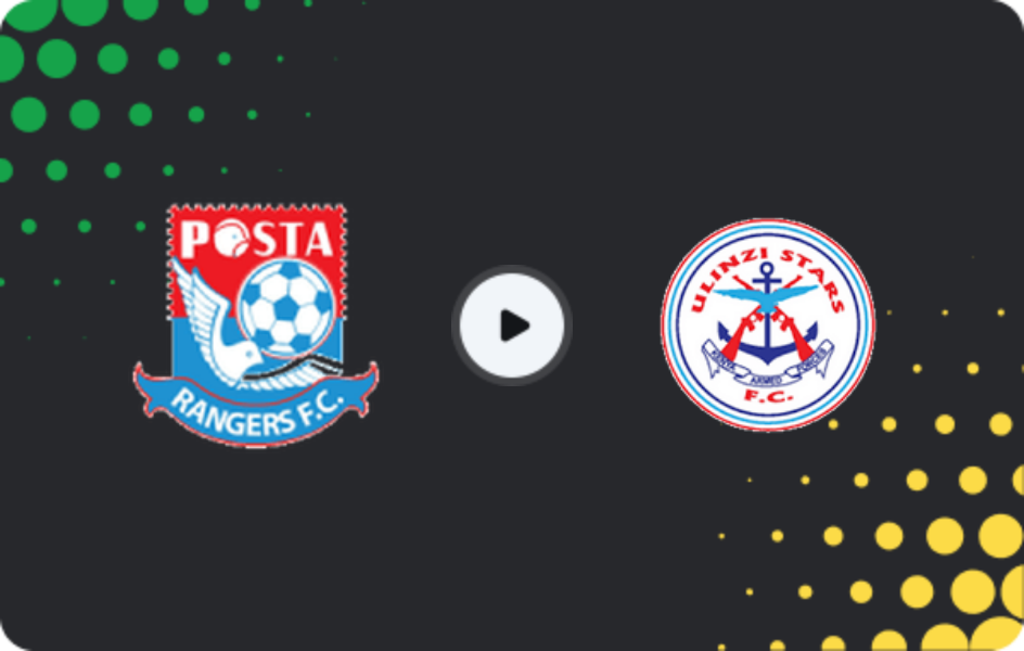 Where to watch Posta Rangers FC — Ulinzi Stars, Premier League, 30.05.2026