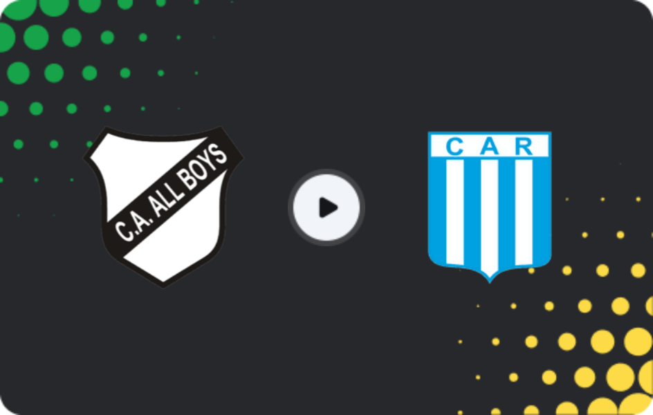 Where to watch All Boys — Racing Cordoba, Primera Nacional, 06.06.2026