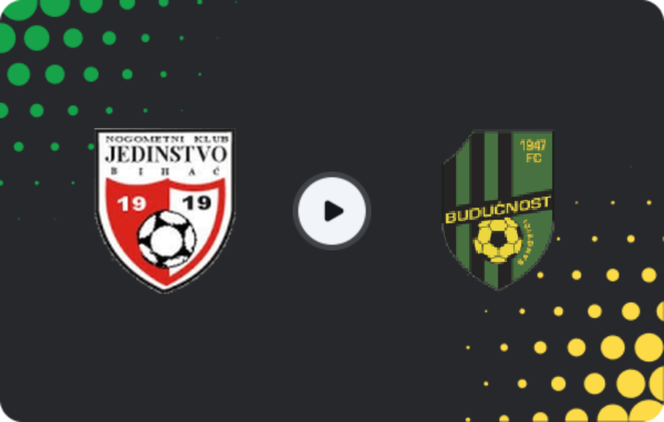 Where to watch Jedinstvo Bihać — Budućnost Banovići, 1st League - FBiH, 30.05.2026