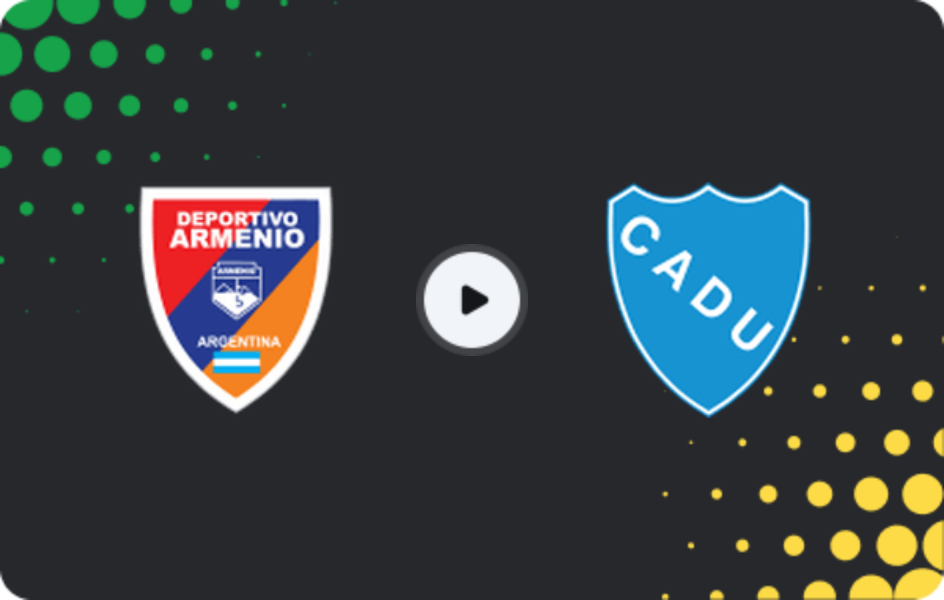 Where to watch Deportivo Armenio — Defensores Unidos, Primera B Metropolitana, 06.06.2026