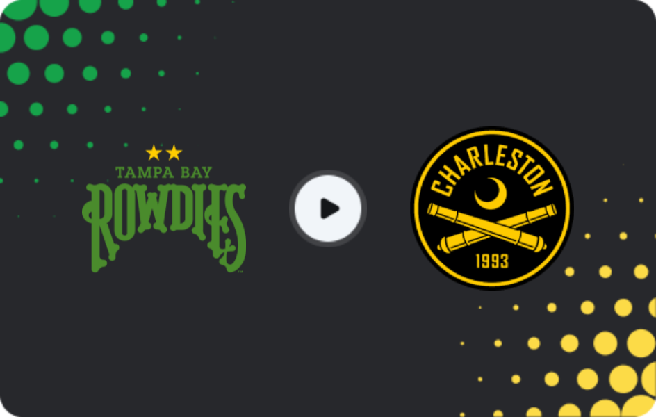 Where to watch Tampa Bay Rowdies — Charleston Battery, USL Championship, 10.06.2026