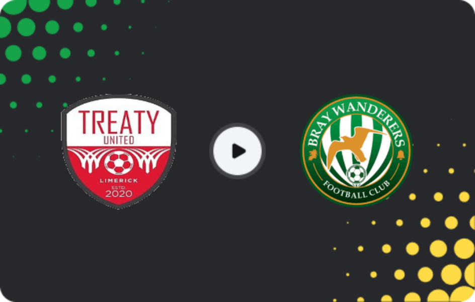 Where to watch Treaty United — Bray Wanderers, First Division, 12.06.2026