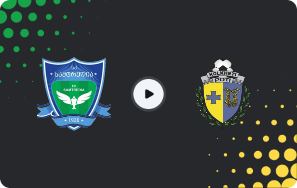 Where to watch Samtredia — Kolkheti Poti, Erovnuli Liga 2, 13.06.2026