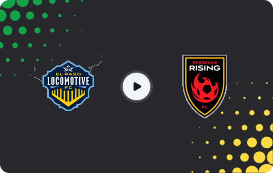 Where to watch El Paso Locomotive — Phoenix Rising, USL Championship, 13.06.2026