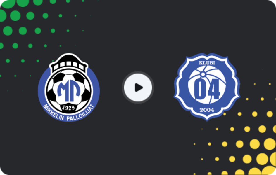Where to watch MP — Klubi-04, Ykkösliiga, 14.06.2026