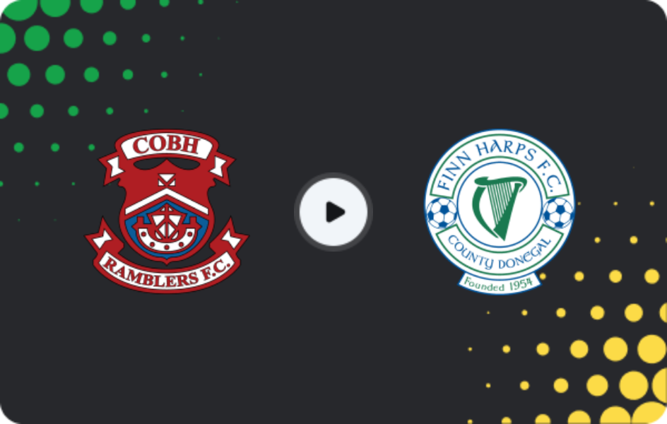 Where to watch Cobh Ramblers — Finn Harps, First Division, 19.06.2026