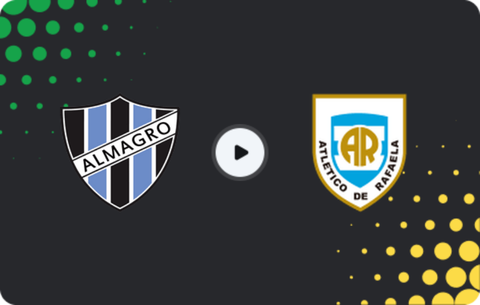 Where to watch Almagro — Atletico DE Rafaela, Primera Nacional, 27.06.2026