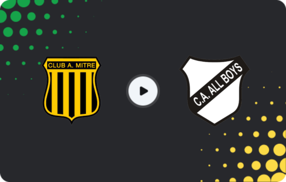Where to watch Atletico Mitre — All Boys, Primera Nacional, 27.06.2026