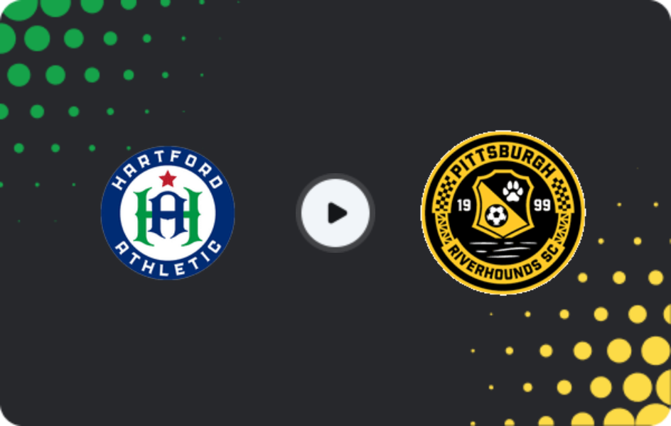 Where to watch Hartford Athletic — Pittsburgh Riverhounds, USL Championship, 20.06.2026