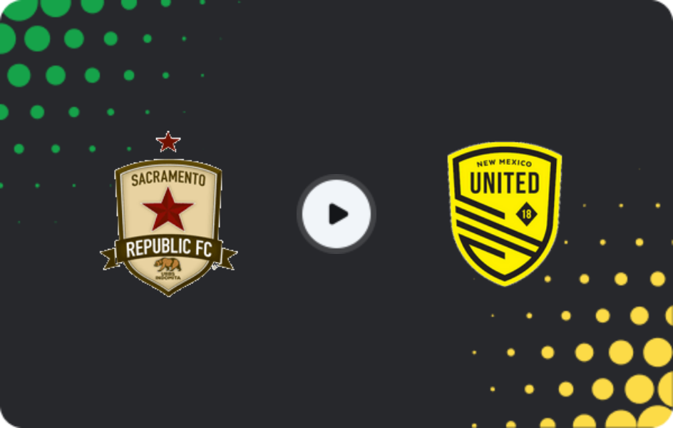 Where to watch Sacramento Republic — New Mexico United, USL Championship, 20.06.2026