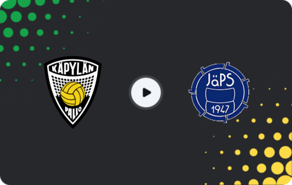 Where to watch KäPa — JäPS, Ykkösliiga, 28.06.2026