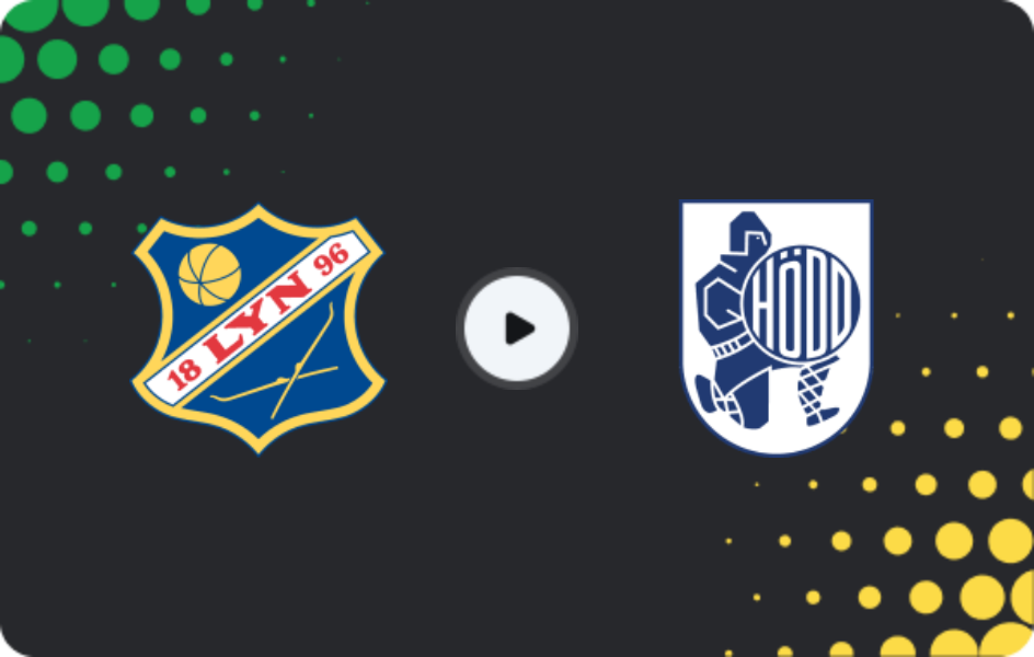 Where to watch Lyn — hodd, 1. Division, 28.06.2026