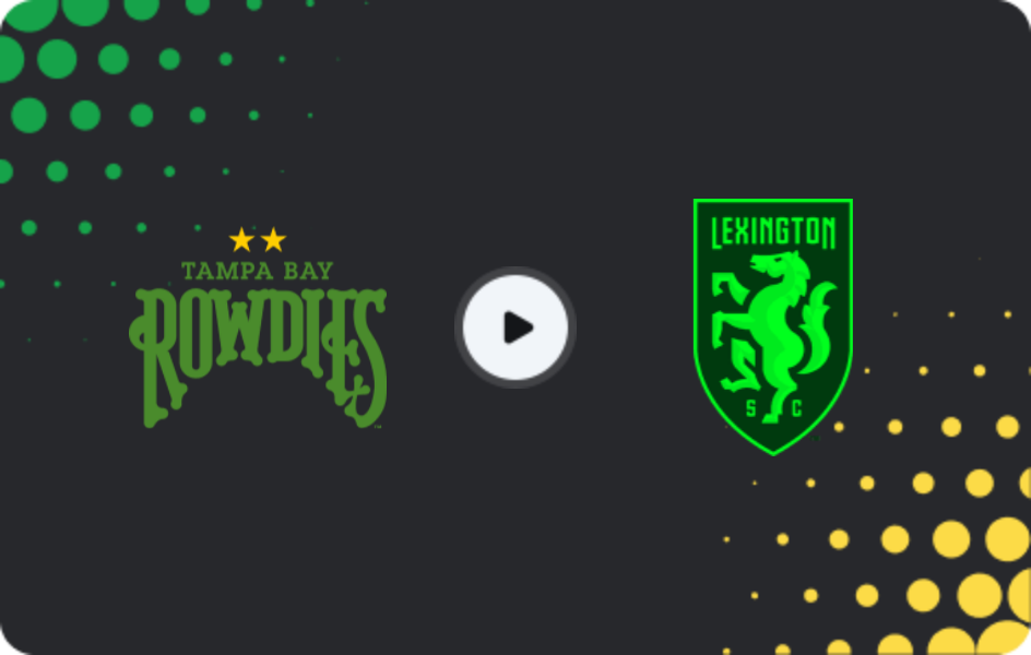 Where to watch Tampa Bay Rowdies — Lexington, USL Championship, 04.07.2026