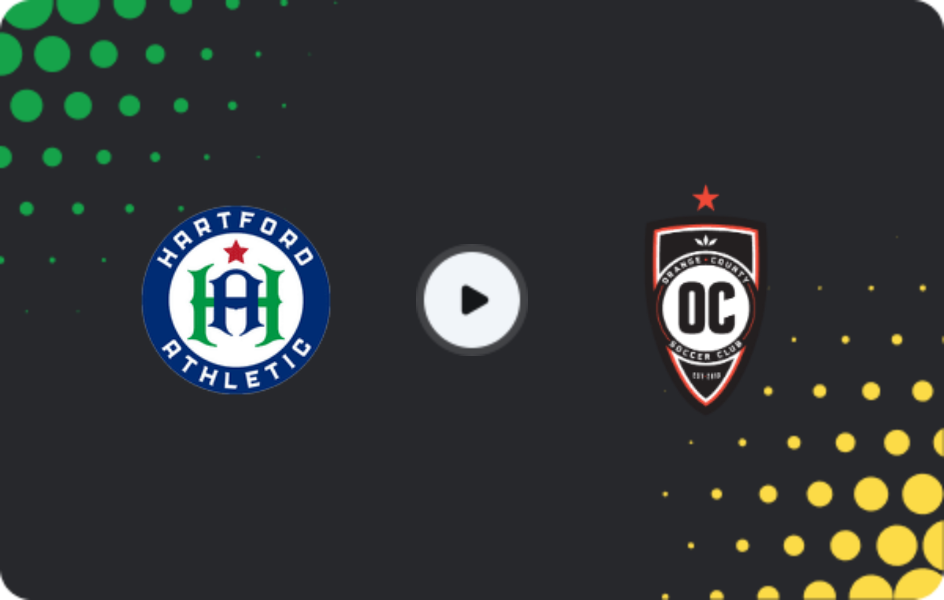 Where to watch Hartford Athletic — Orange County SC, USL Championship, 08.07.2026