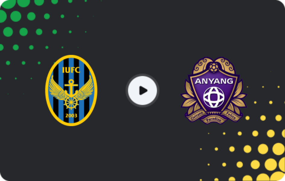 Where to watch Incheon United — FC Anyang, K-League 1, 12.07.2026
