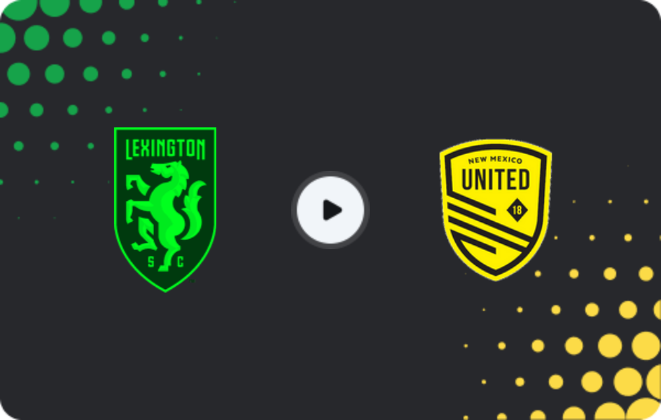 Where to watch Lexington — New Mexico United, USL Championship, 15.07.2026