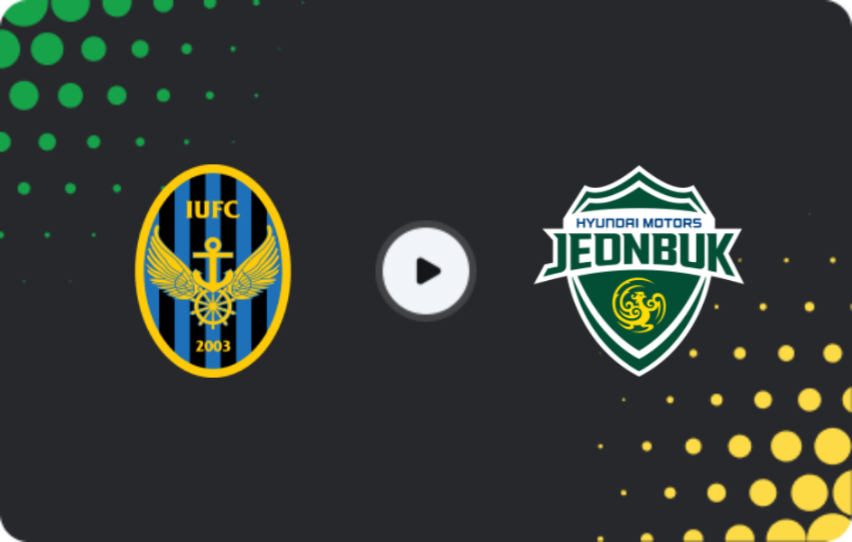 Where to watch Incheon United — Jeonbuk Motors, K-League 1, 18.07.2026