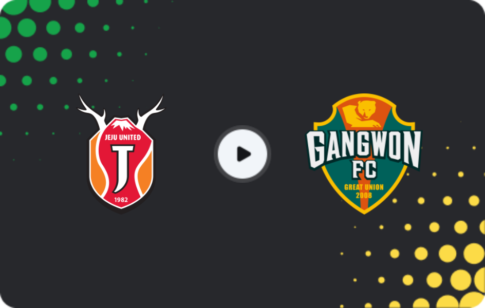 Where to watch Jeju United — Gangwon FC, K-League 1, 21.07.2026