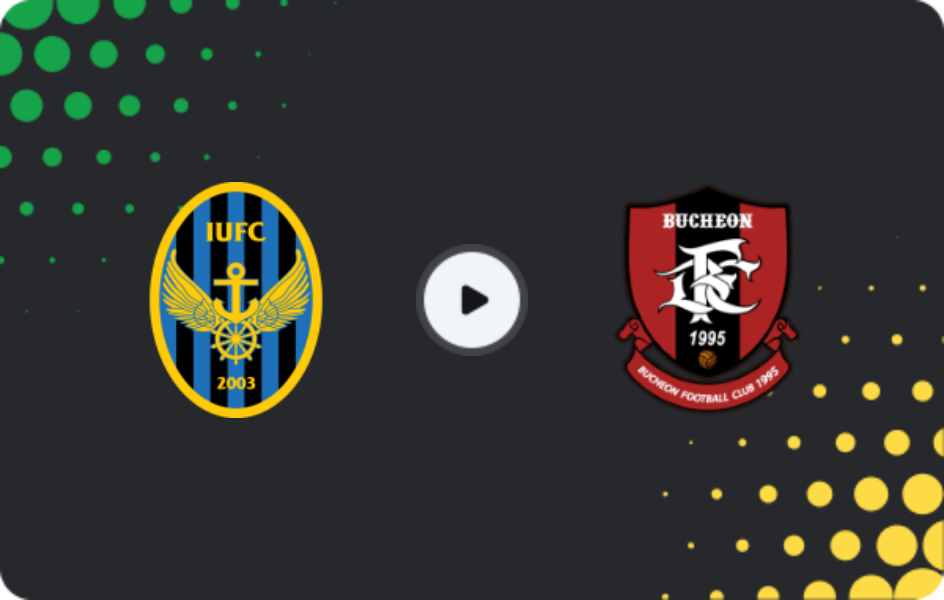 Where to watch Incheon United — Bucheon FC 1995, K-League 1, 26.07.2026