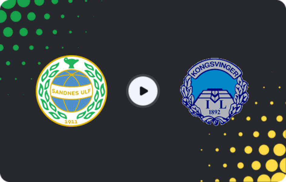 Where to watch Sandnes ULF — Kongsvinger, 1. Division, 26.07.2026