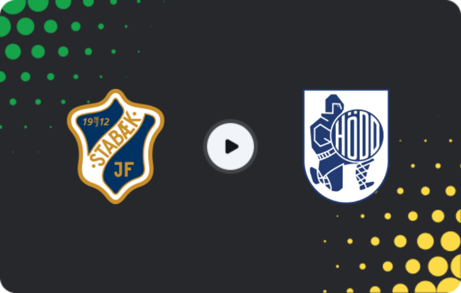 Where to watch Stabaek — hodd, 1. Division, 26.07.2026