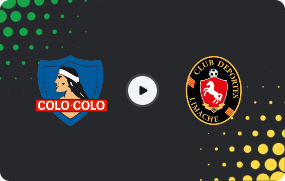 Where to watch Colo Colo — Deportes Limache, Primera División, 26.07.2026