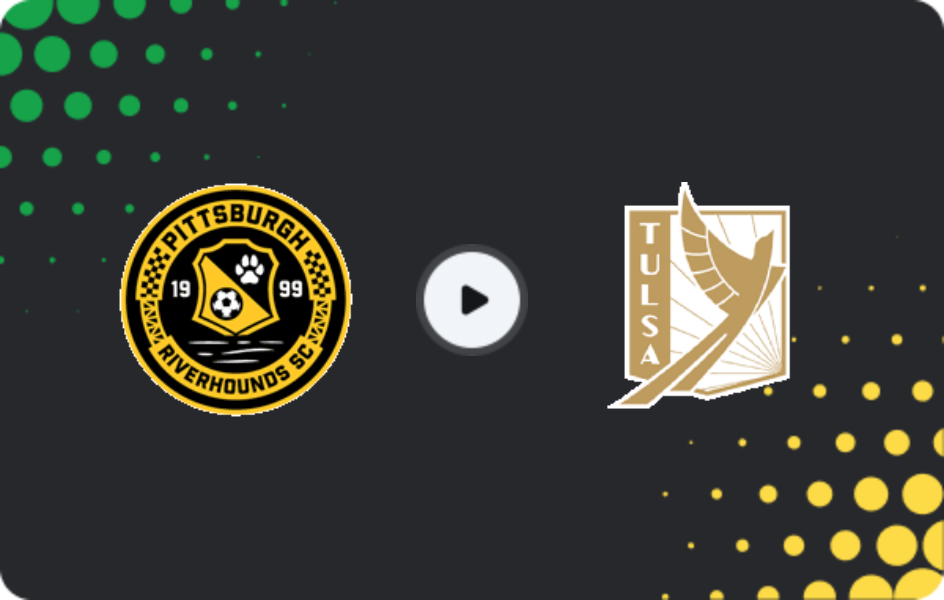 Where to watch Pittsburgh Riverhounds — FC Tulsa, USL Championship, 29.07.2026