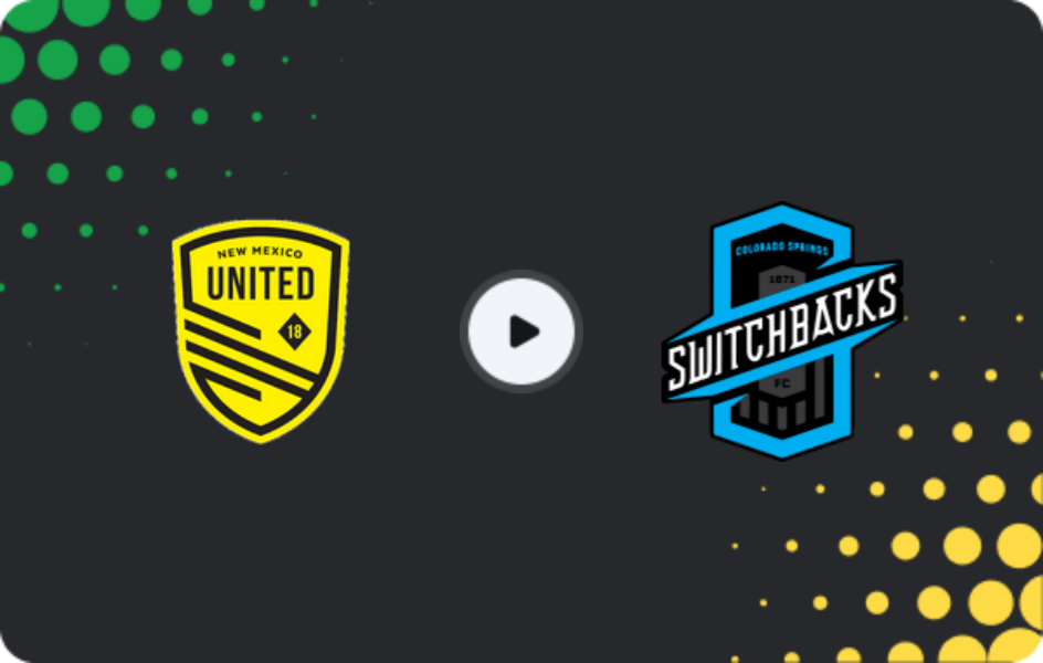 Where to watch New Mexico United — Colorado Springs, USL Championship, 01.08.2026