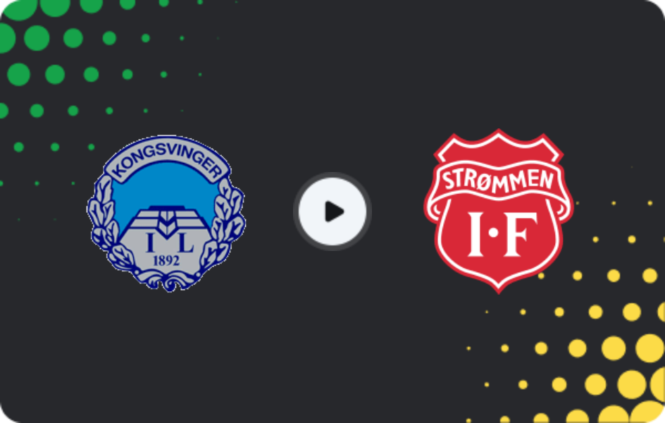 Where to watch Kongsvinger — Strommen, 1. Division, 02.08.2026
