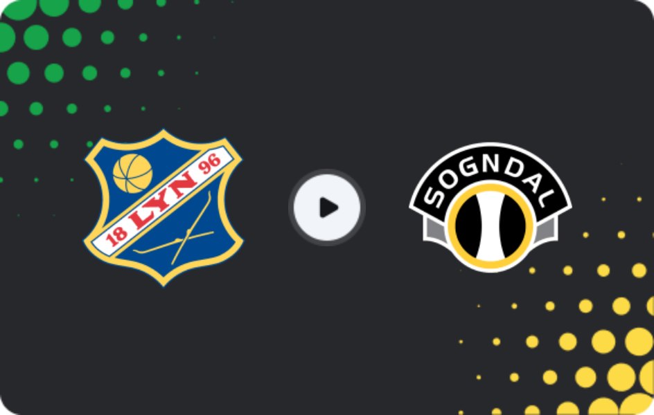 Where to watch Lyn — Sogndal, 1. Division, 02.08.2026
