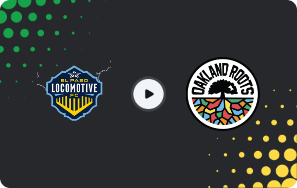Where to watch El Paso Locomotive — Oakland Roots, USL Championship, 08.08.2026