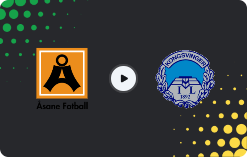 Where to watch Asane — Kongsvinger, 1. Division, 09.08.2026