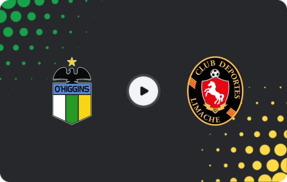 Where to watch O'Higgins — Deportes Limache, Primera División, 09.08.2026