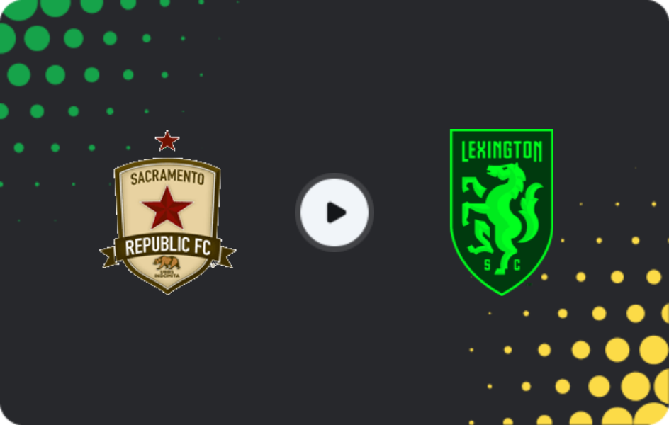 Where to watch Sacramento Republic — Lexington, USL Championship, 15.08.2026