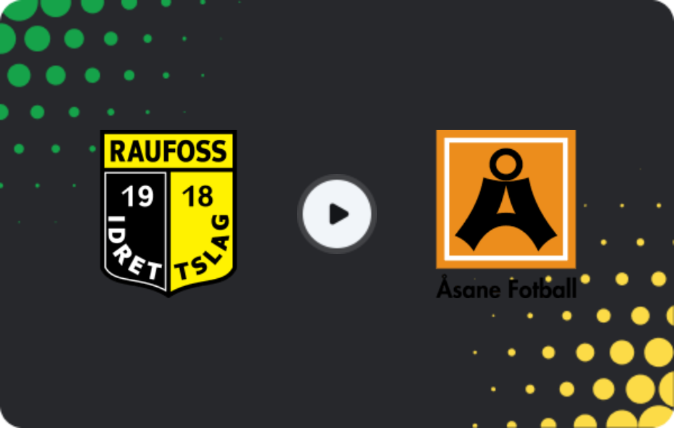 Where to watch Raufoss — Asane, 1. Division, 16.08.2026