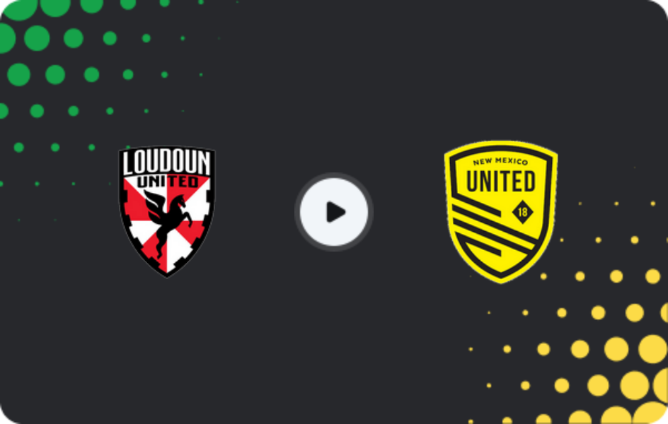 Where to watch Loudoun United — New Mexico United, USL Championship, 22.08.2026