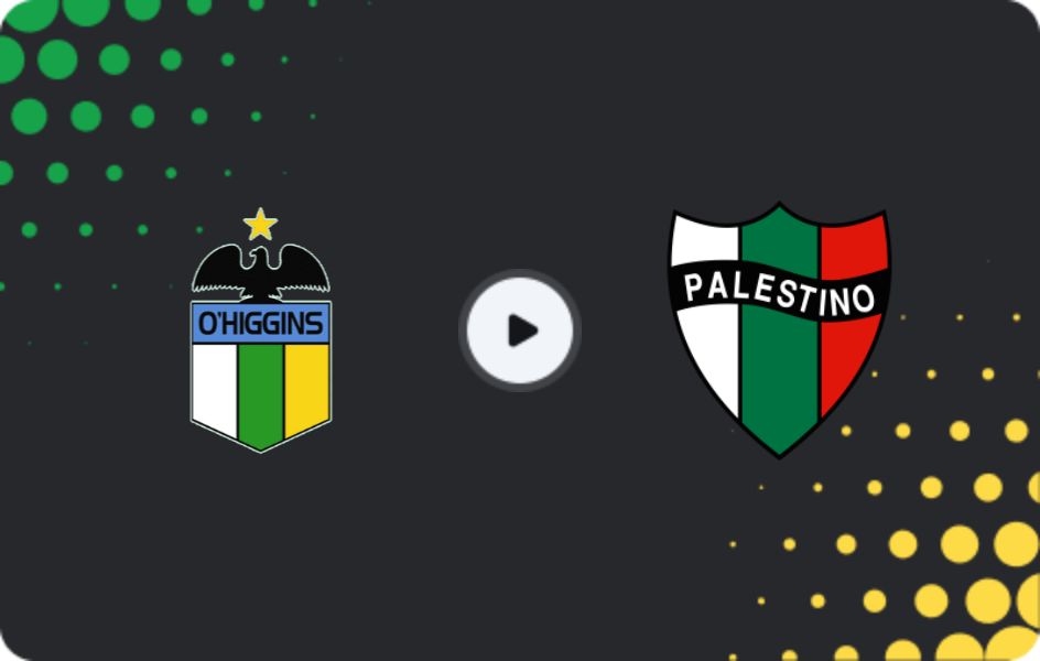 Where to watch O'Higgins — Palestino, Primera División, 23.08.2026