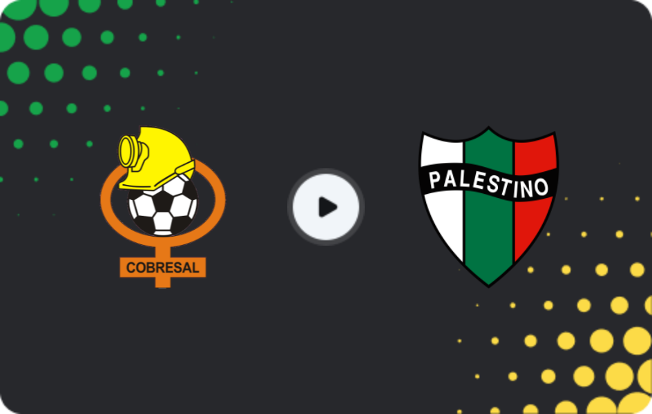 Where to watch Cobresal — Palestino, Primera División, 30.08.2026