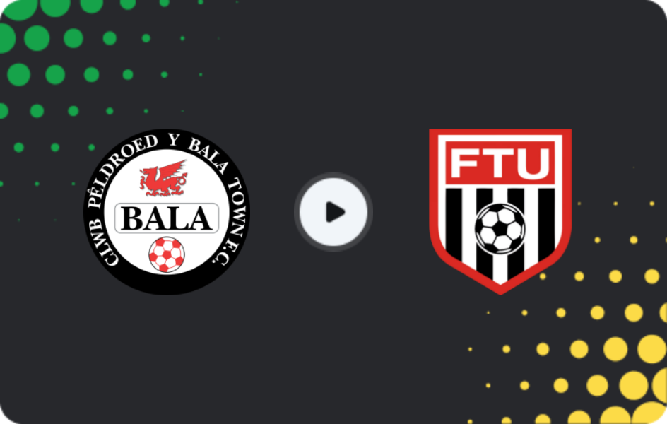 Where to watch Bala Town — Flint Town United, Cymru Premier, 23.01.2026