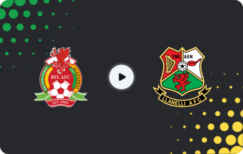 Where to watch Briton Ferry — Llanelli, Cymru Premier, 23.01.2026