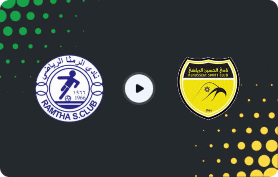 Where to watch Al Ramtha — Al Hussein, Pro League, 02.02.2026